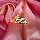 Pizza Slice Enamel Pin Badge | Pincredible