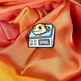Smol Cat on Scales Enamel Pin Badge | Pincredible