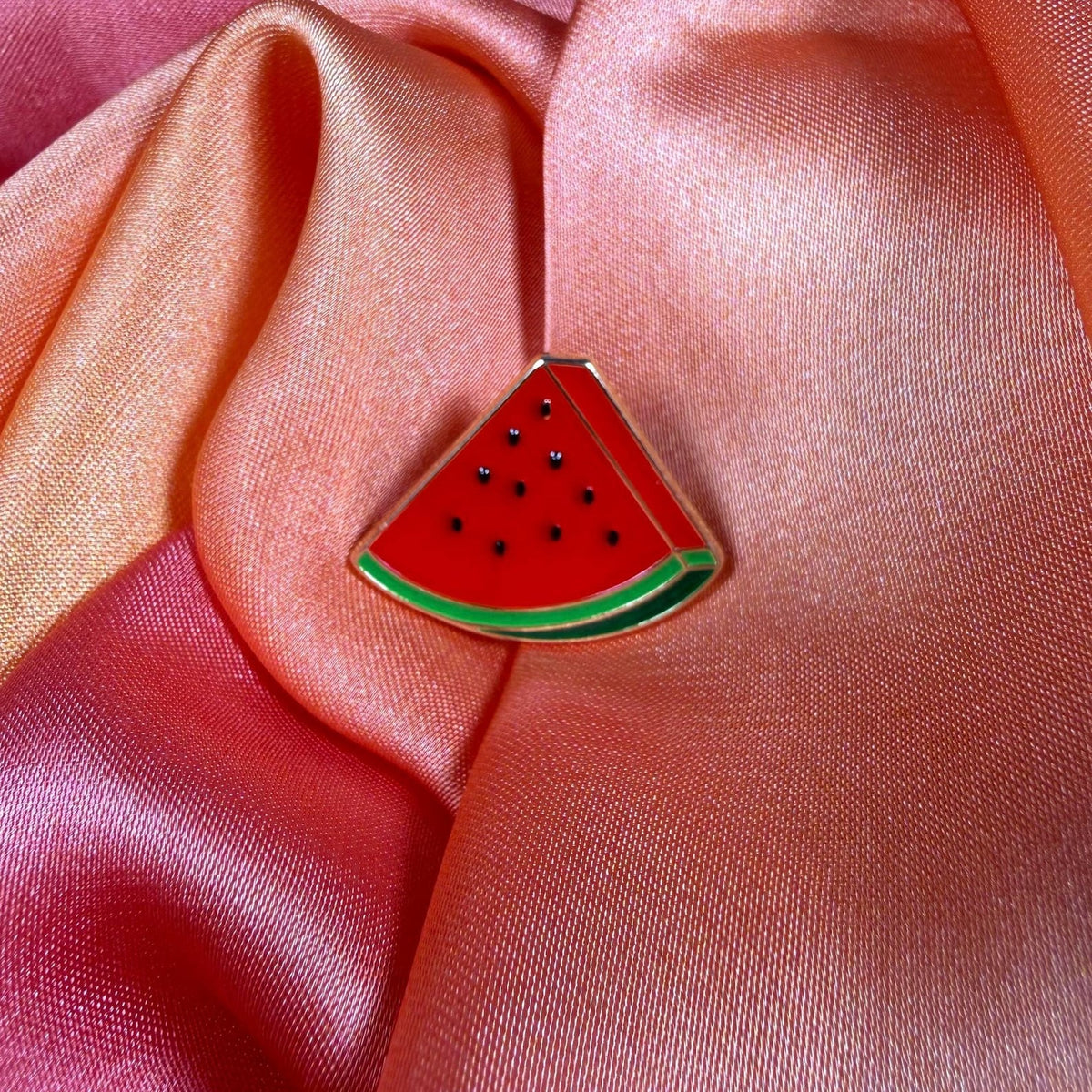 Juicy Watermelon Slice Enamel Pin Badge | Pincredible