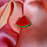 Juicy Watermelon Slice Enamel Pin Badge | Pincredible