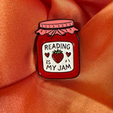 Reading Is My Jam Enamel Pin Badge | Pincredible