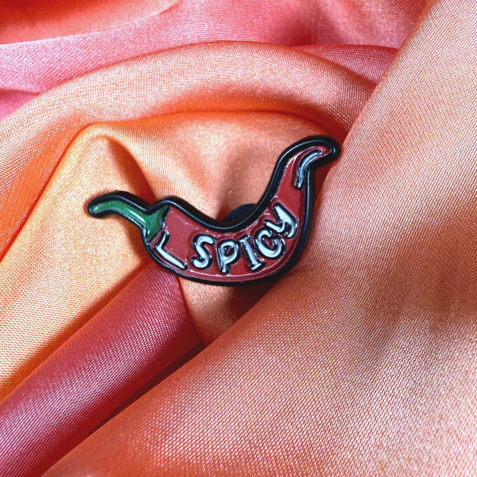 Spicy Chilli Retro Enamel Pin Badge | Pincredible